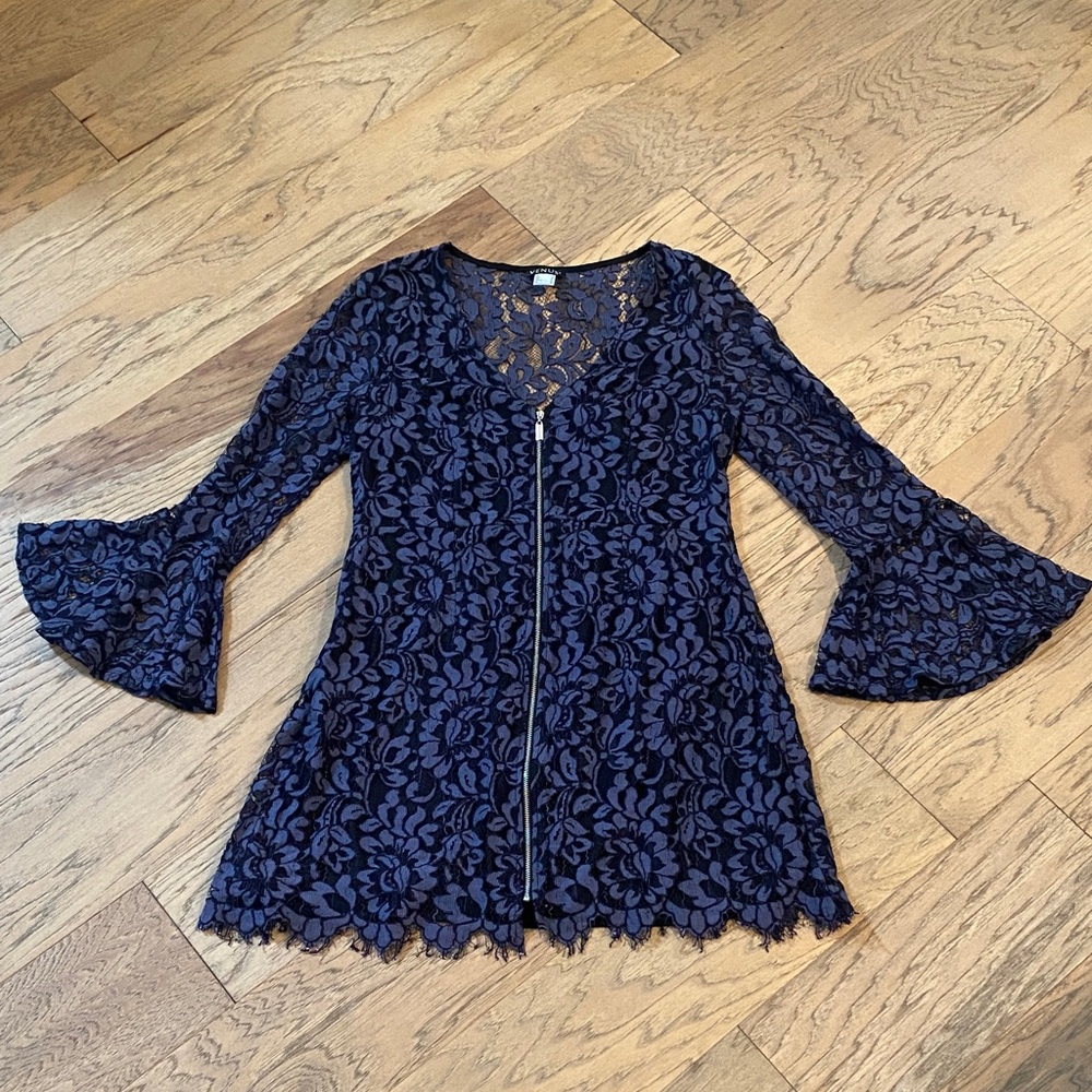 Venus Blue Lace Cocktail dress